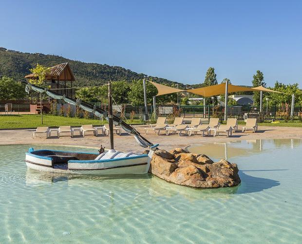 The swimming pools at Camping Resort El Delfín Verde Playa de Aro