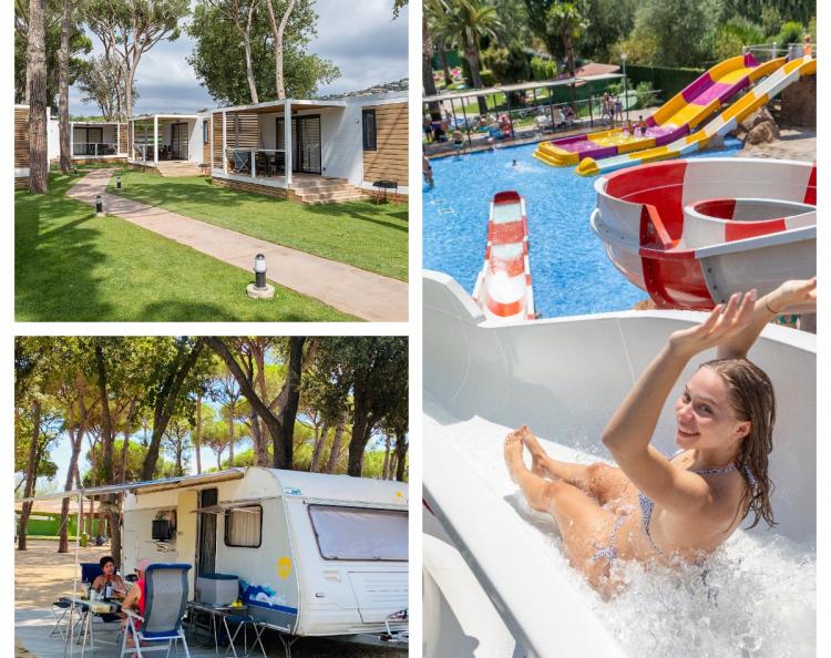 Swimming pool with slide in Playa de Aro