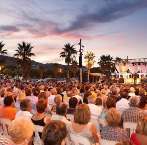 Castellers in Playa de Aro - human tower