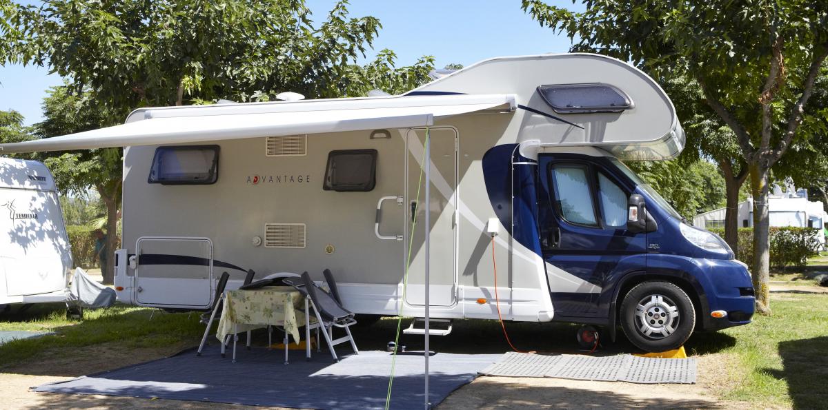 Camping pitch for motorhome in Spain