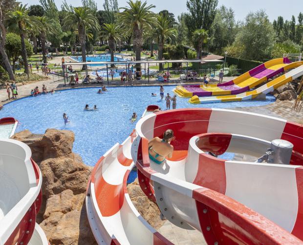 The swimming pools at Camping Resort El Delfín Verde Playa de Aro