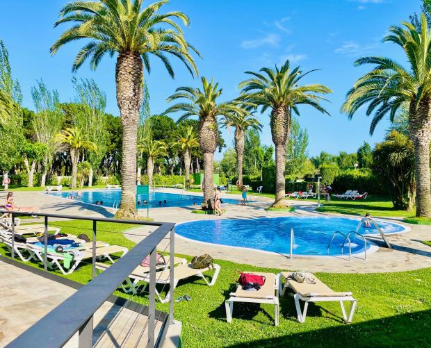 The swimming pools at Camping Resort El Delfín Verde Playa de Aro