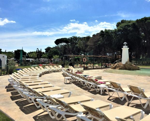 Solarium area of the campsite