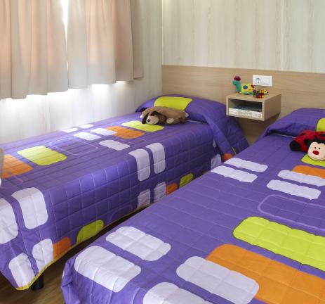 Deux lits Bungalow Ridaura