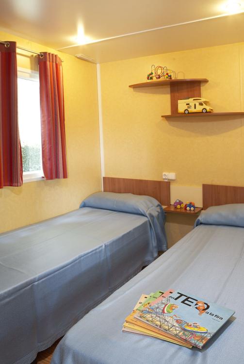 Beds of the Mobil Home Mare Nostrum Camping Valldaro