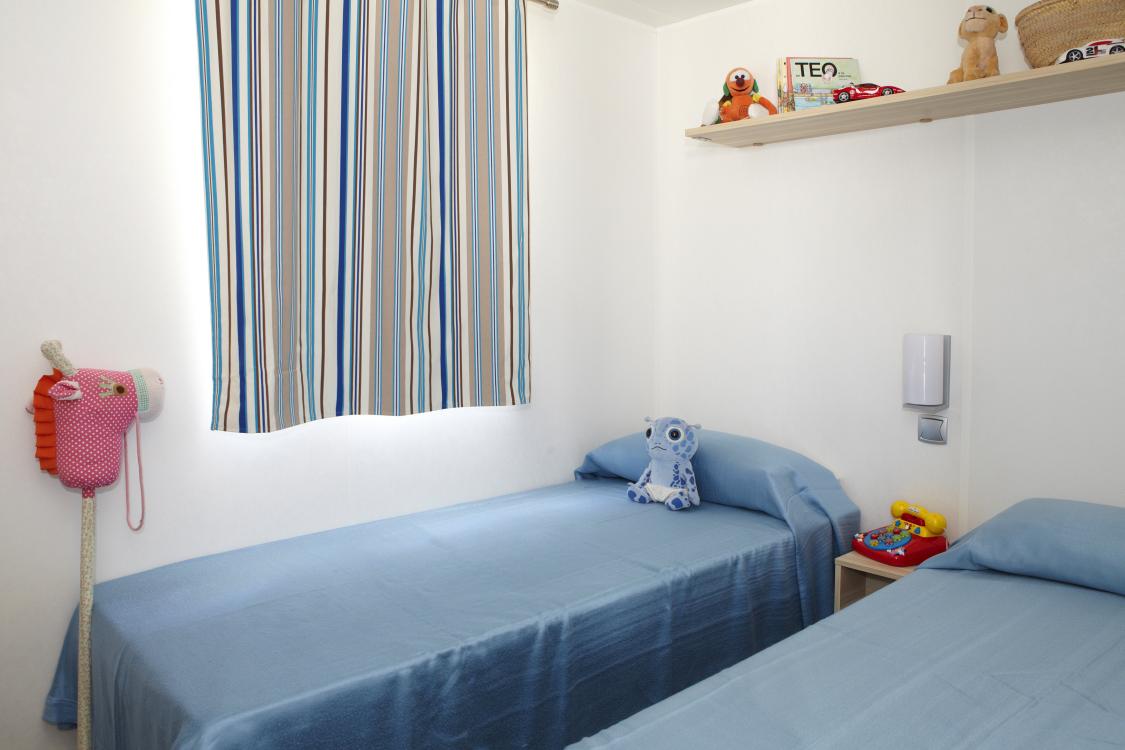 Llits de Mobil Home Riuet Càmping Valldaro a Platja d'Aro