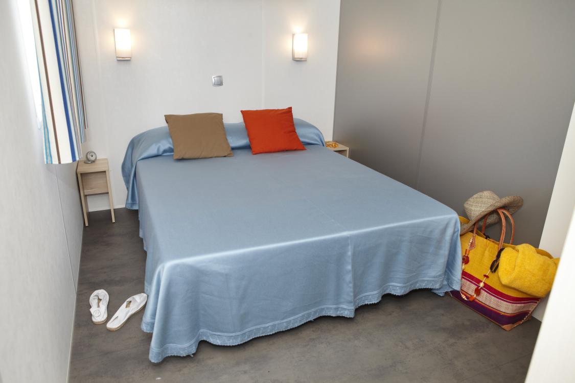Llit doble Mobil Home Riuet Camping Valldaro Platja d'Aro
