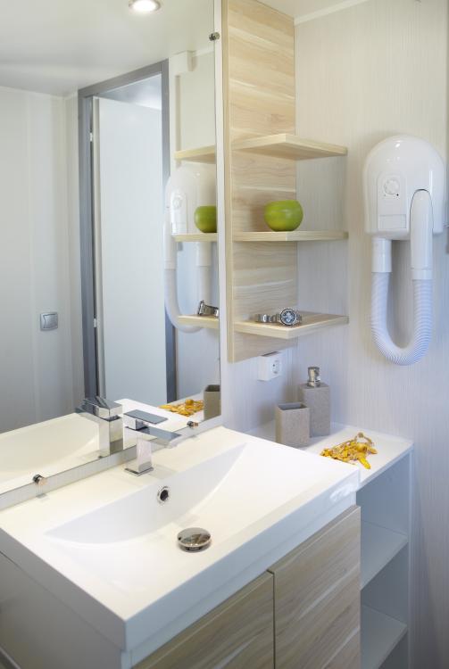 Bany dels Mobil Home Riuet Càmping Valldaro a Platja d'Aro