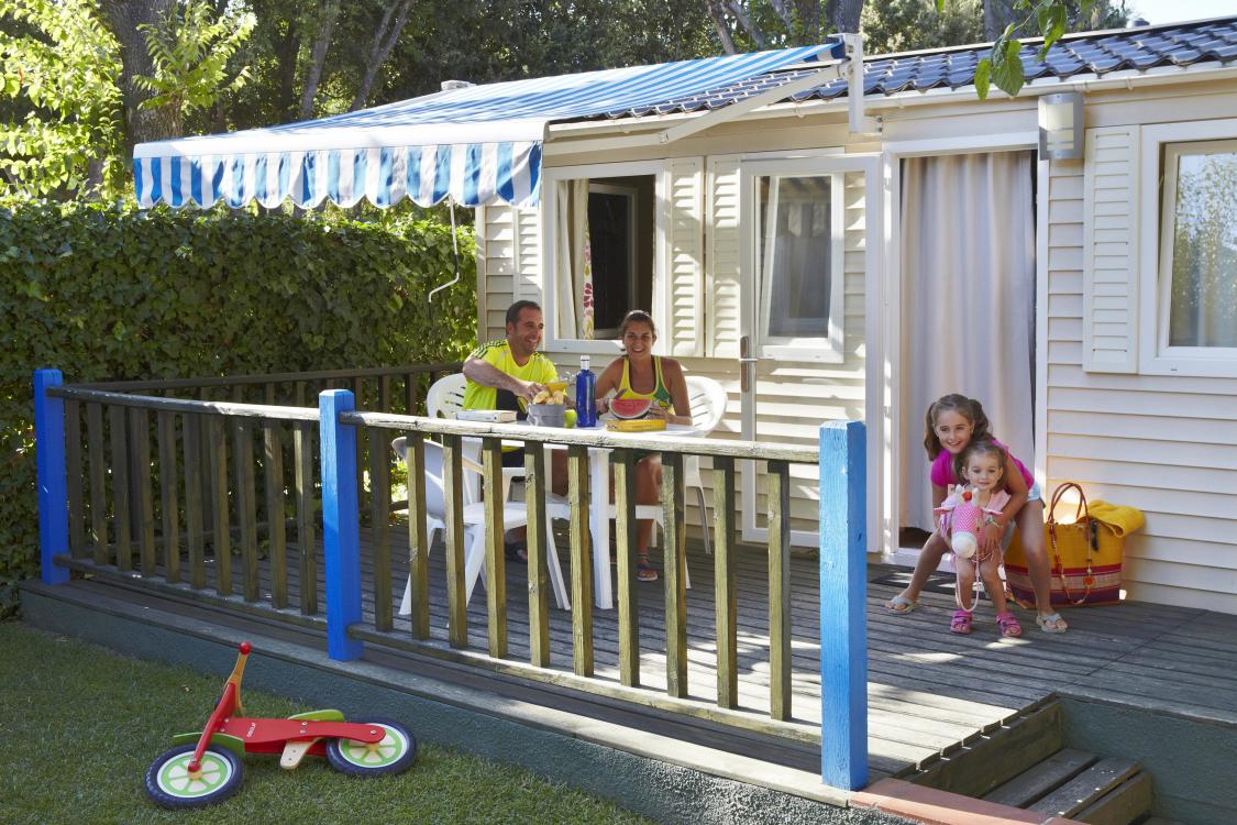 Terrassa Mobil Home Sa Conca Camping Valldaro