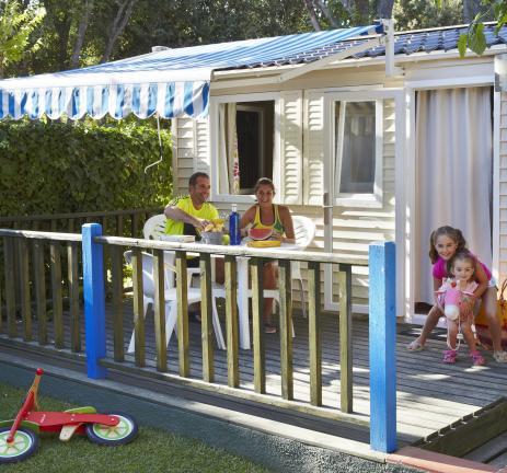 Terrassa Mobil Home Sa Conca Camping Valldaro