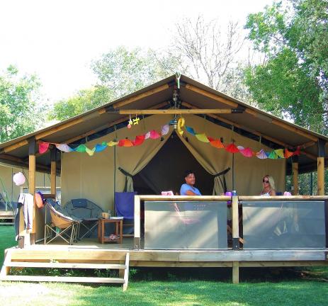 Outside Tent Super Fun of Camping Valldaro