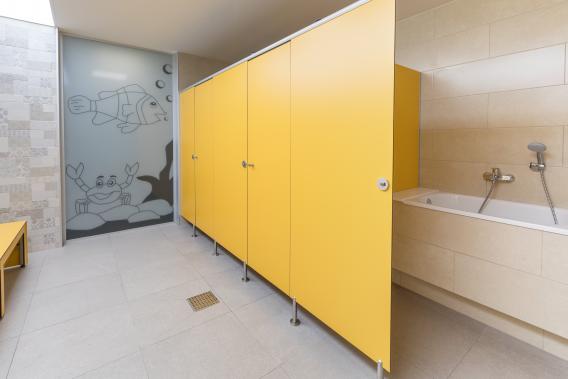 Bathtub for children at the Valldaro campsite