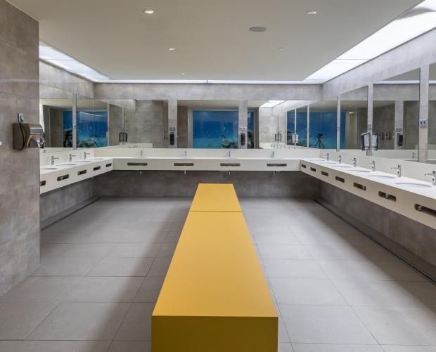 Fully equipped caping bathrooms