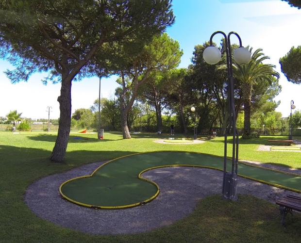 Mini-golf area of the camping
